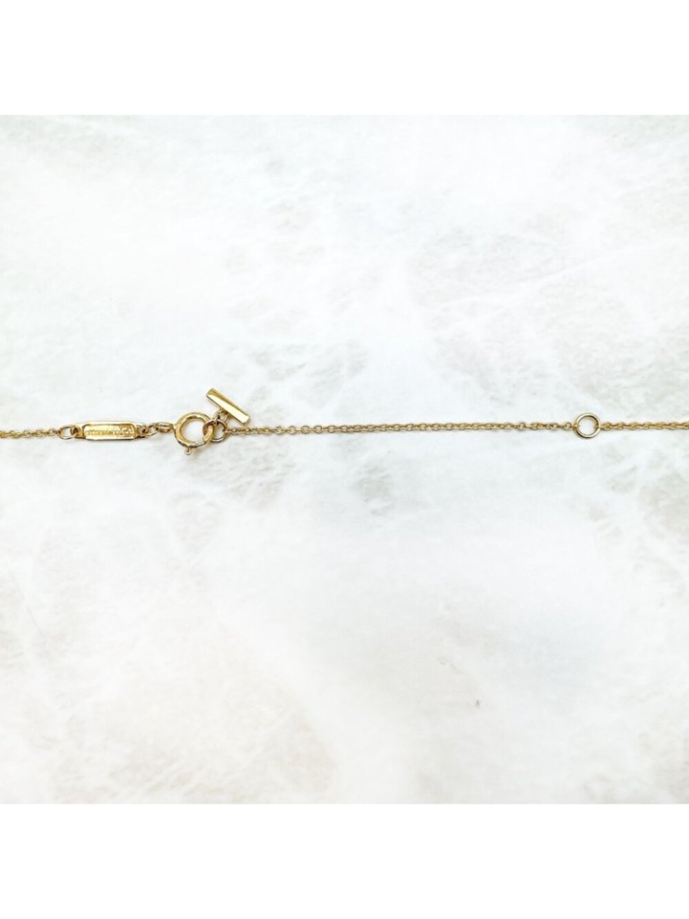 Tiffany & Co T Smile Mini Yellow Gold Necklace - Picture 5 of 8